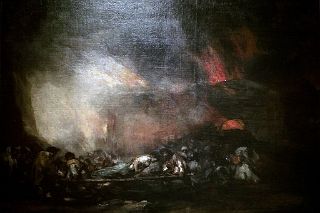 09 Fire in a Hospital Incendio de un Hospital By Goya 1808 National Museum of Fine Arts MNBA  Buenos Aires.jpg